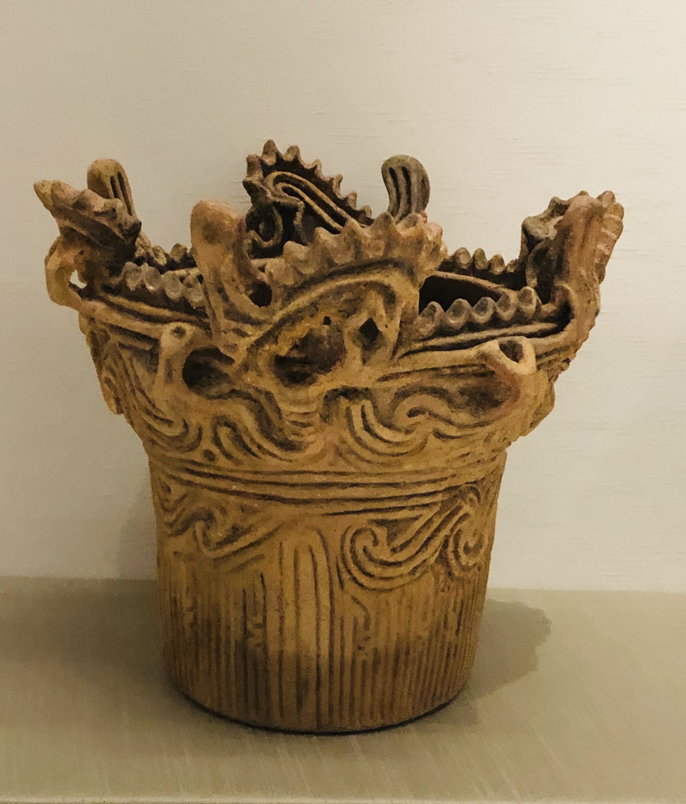 A Japanese, Jomon Flame pot
