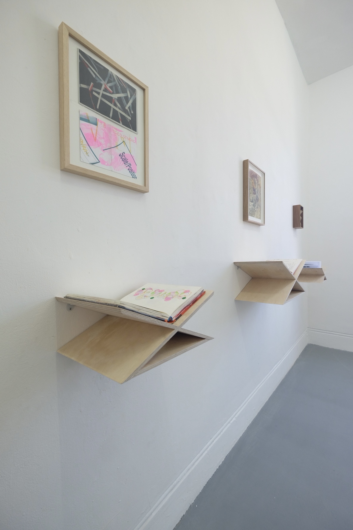Installation photograph from CODEX: Fay Ballard, Paul Finn, Helena Foster, and Victor Lim Seaward curated by Lyle Perkins, 2025