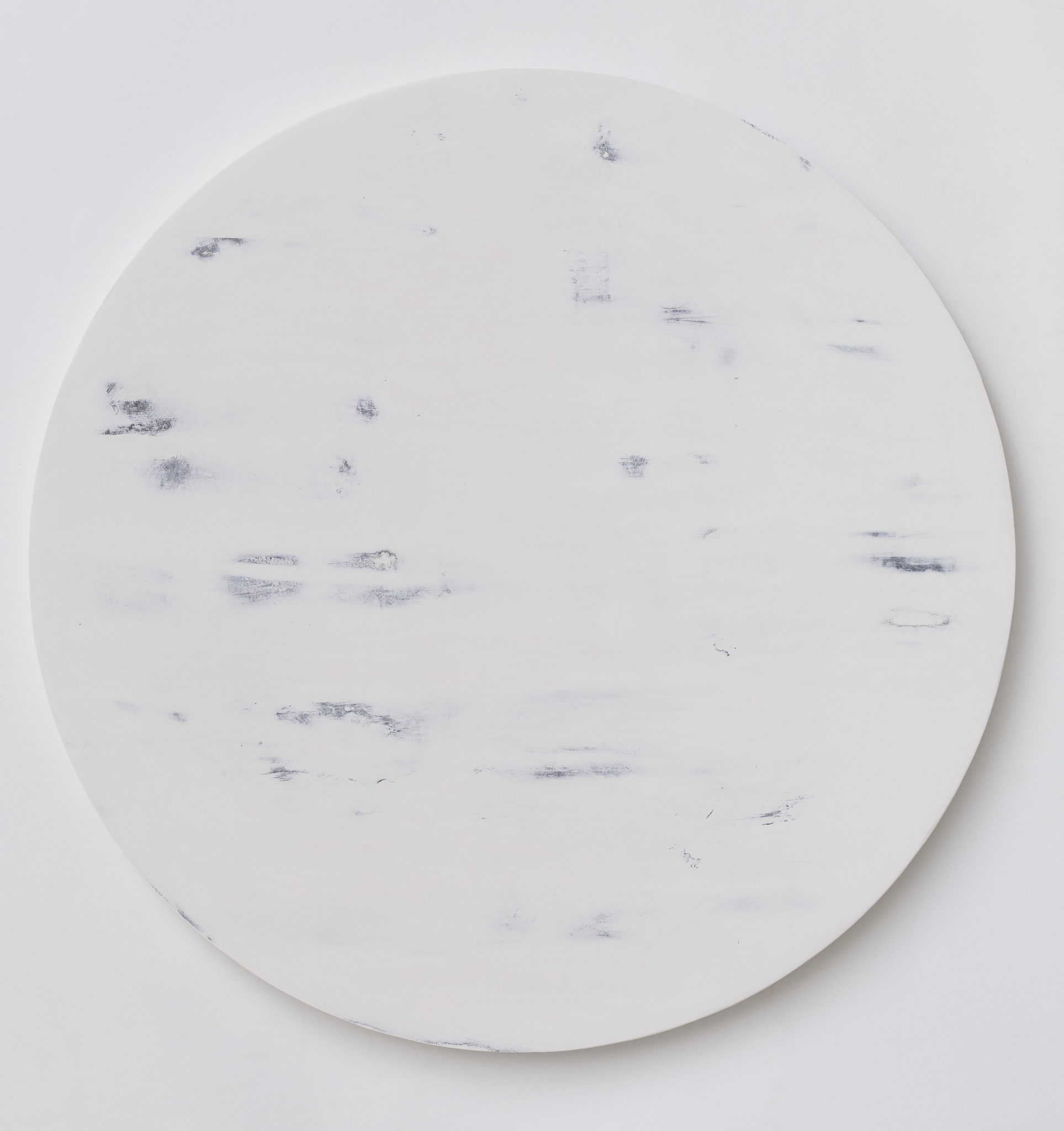 Another World 1 2025 50cm diameter circle gesso and ink on board copy