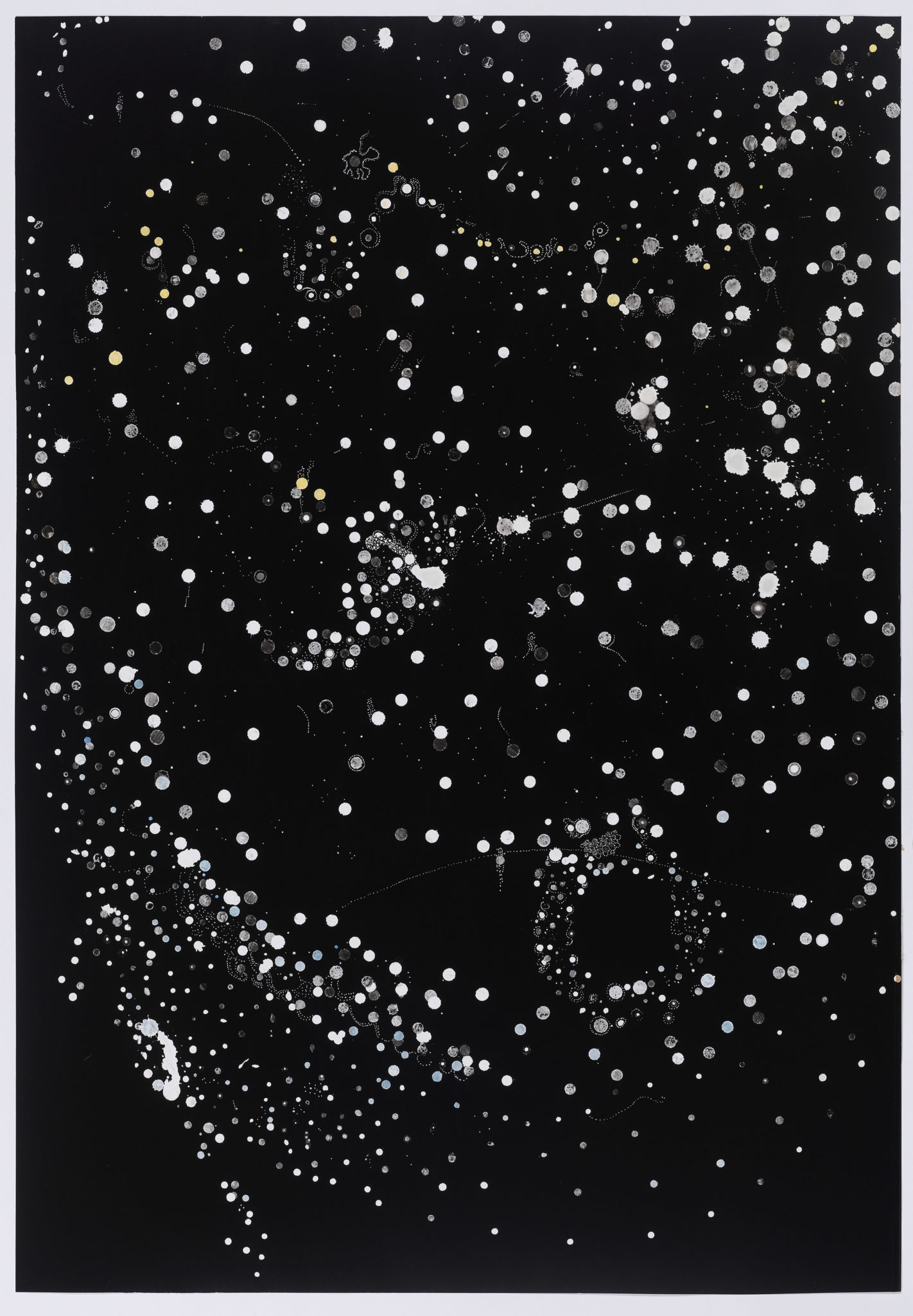 We Are Stardust 2025 96 x 67cm sumi ink, white ink, watercolour, crayon on paper copy